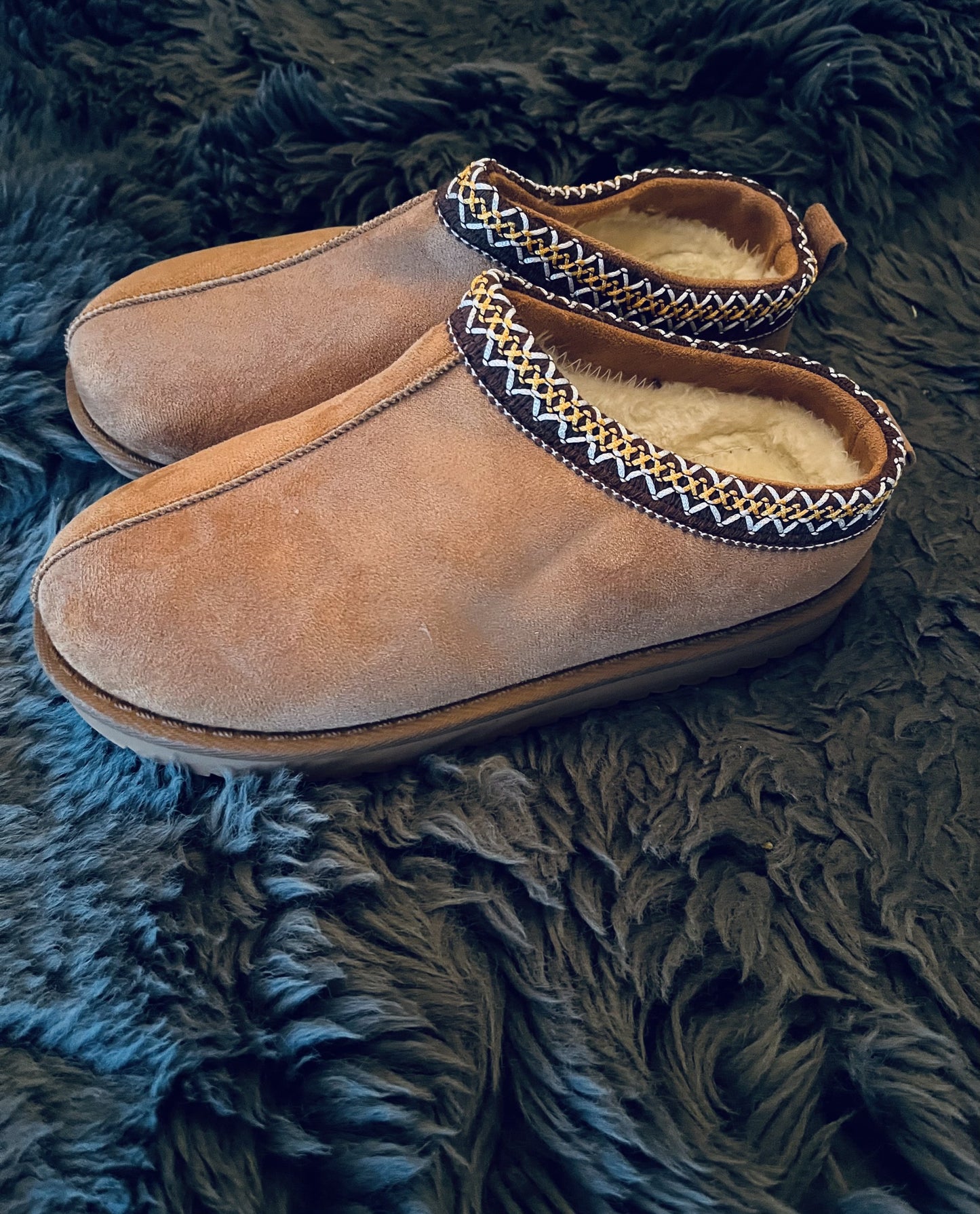 Trendy uldforede bamsestøvler