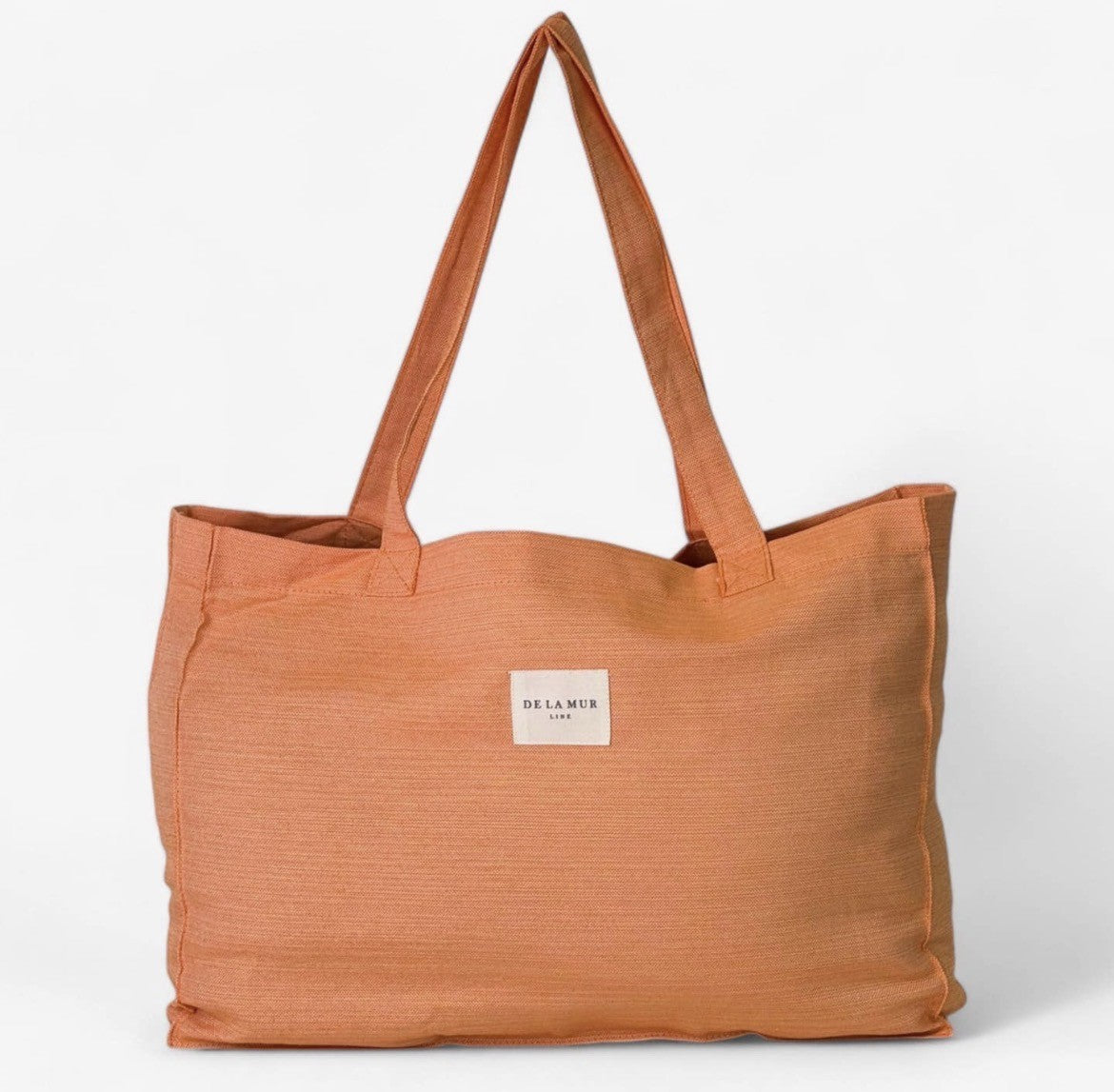 Sommerfavoritter - Varm orange tote bag + valgfri tåsplit sandal