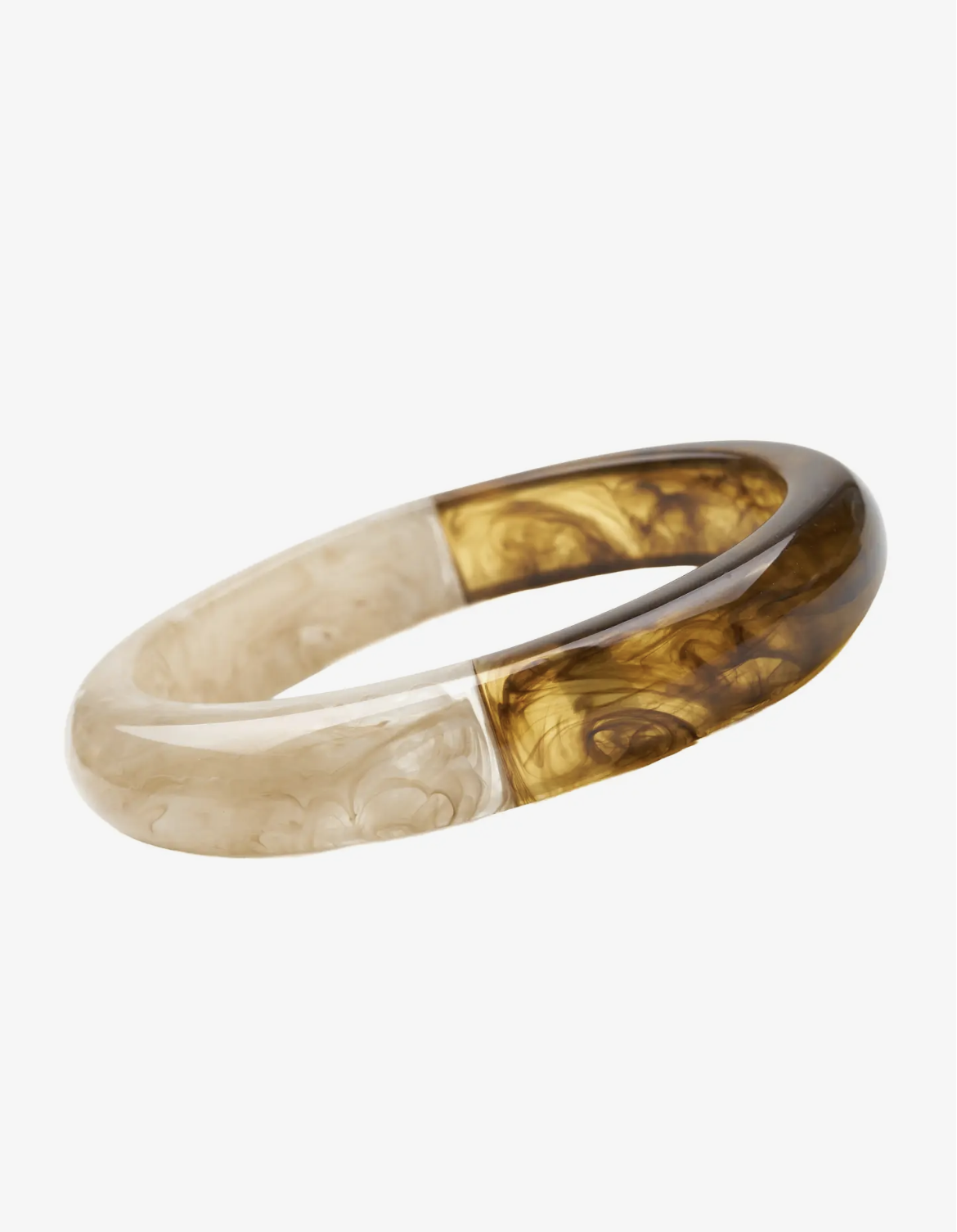 Manon Armbånd – Beige & Brun Marmorlook