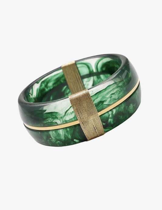 Emerald Grace Resin Armbånd
