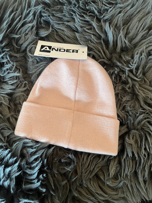Klassisk unisex beanie “Softy” – pulver lyserød