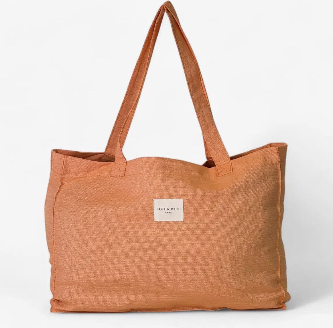 Tote bag i vævet stof – varm orange (Mellem) | De La Mur