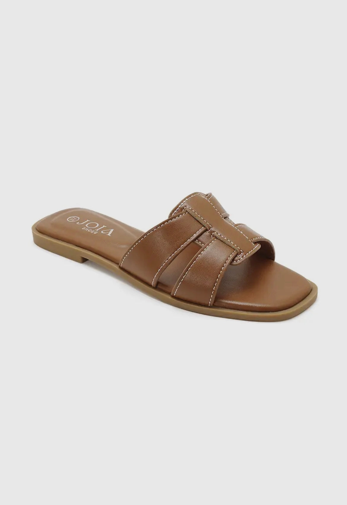 Elegant Slip-In Sandal – Sort & Brun