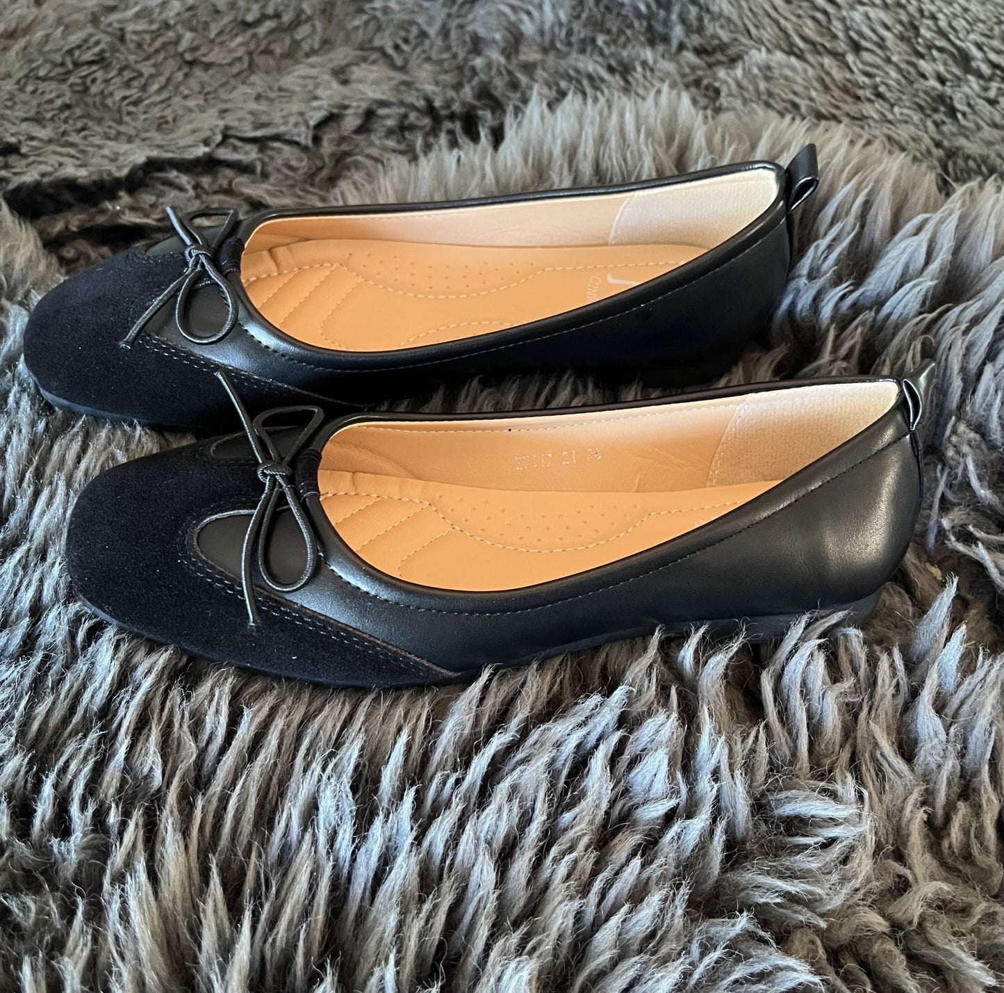 Ballerina med sløjfe – Sort
