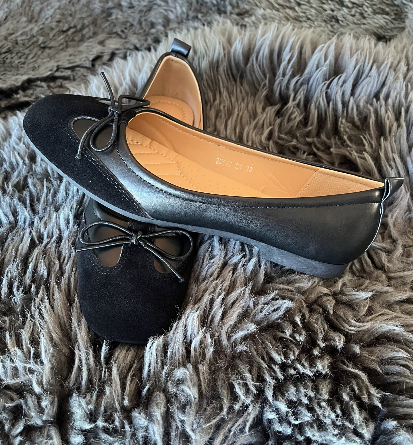 Ballerina med sløjfe – Sort